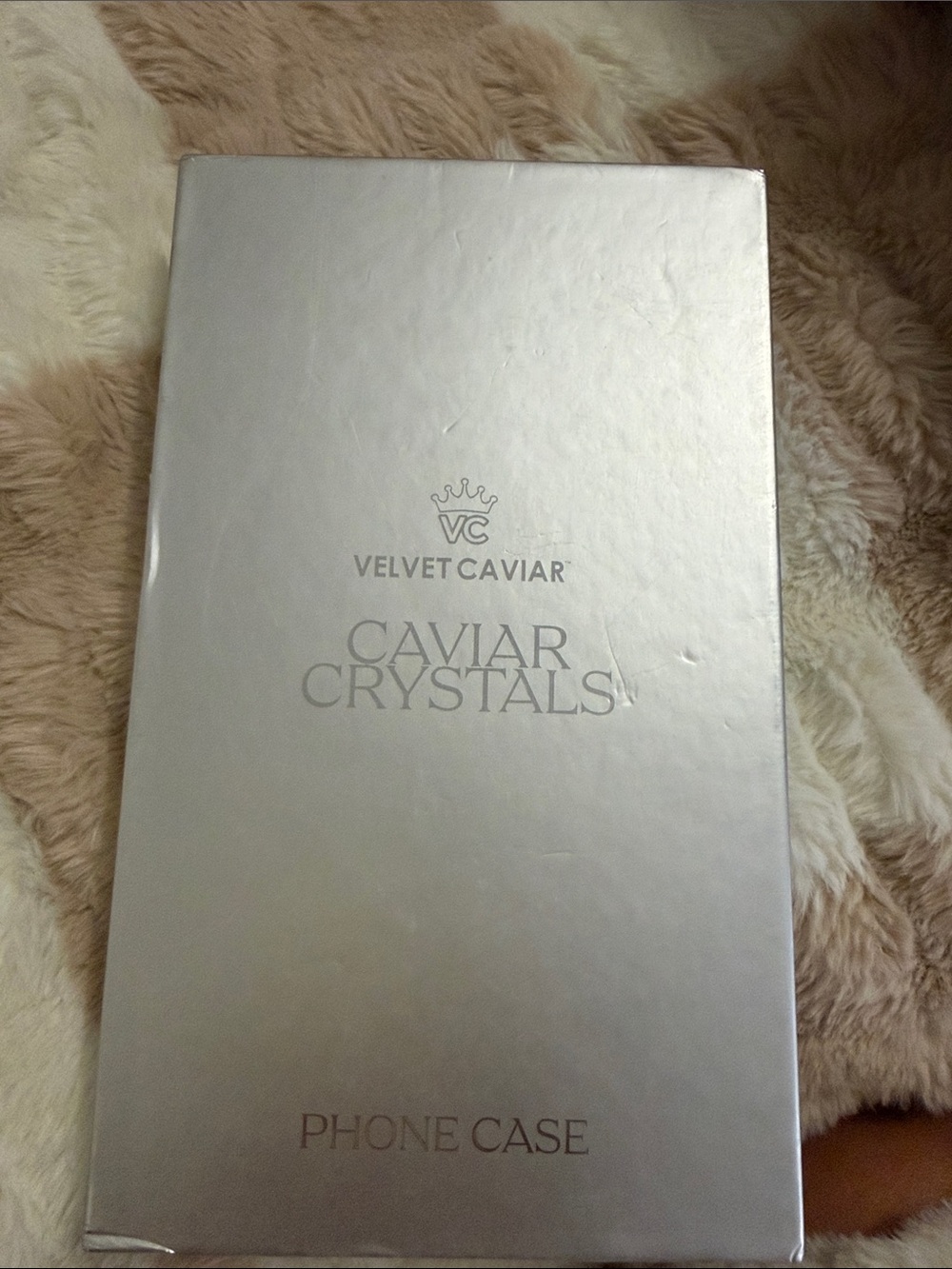 Velvet Caviar Silver Caviar Crystals Phone Case Box
